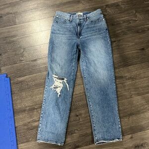 Madewell high waisted straight leg vintage straight